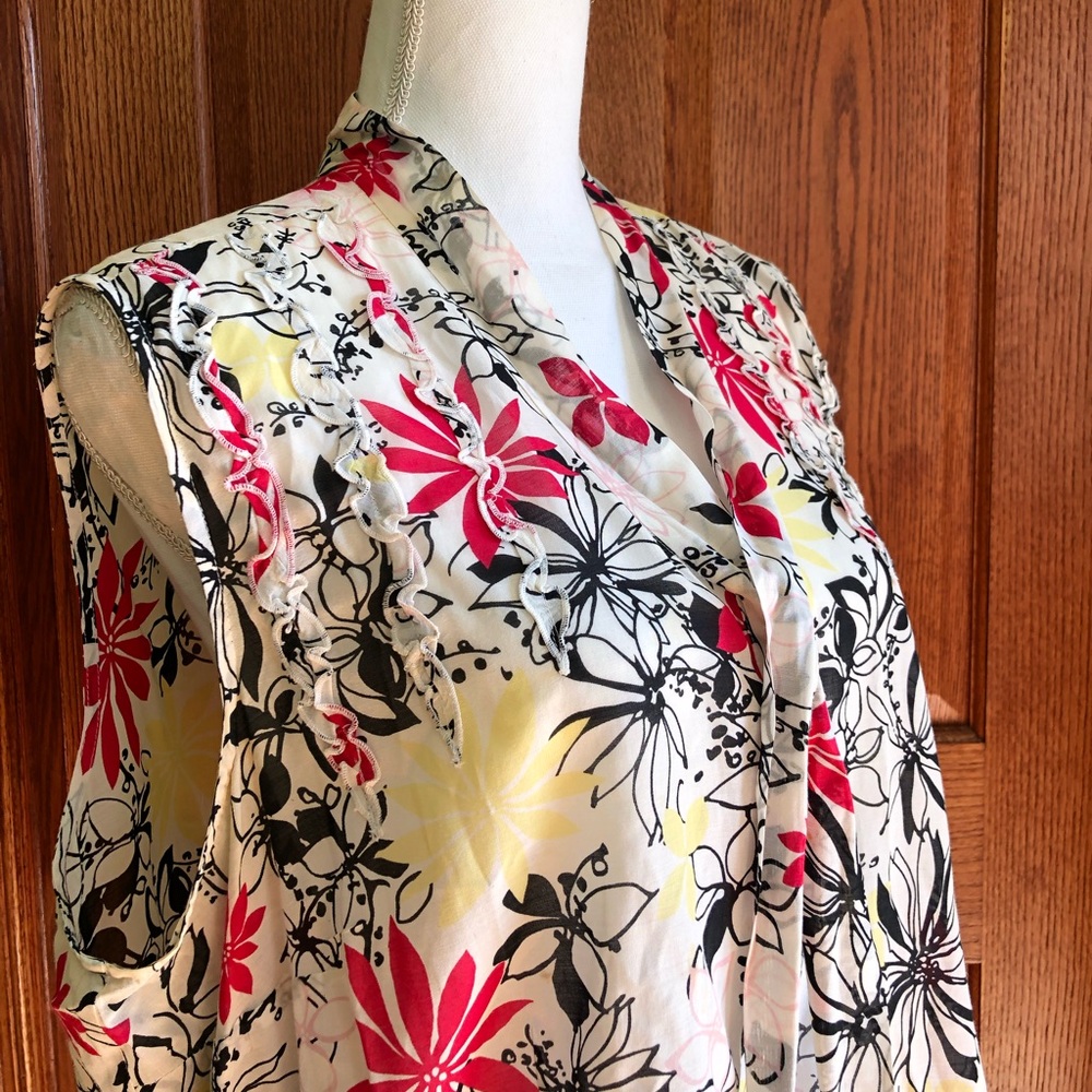 Oscar De La Renta Sleeveless Top - Picture 1 of 8